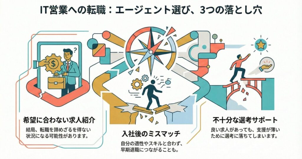 IT営業への転職における転職エージェント選びの落とし穴