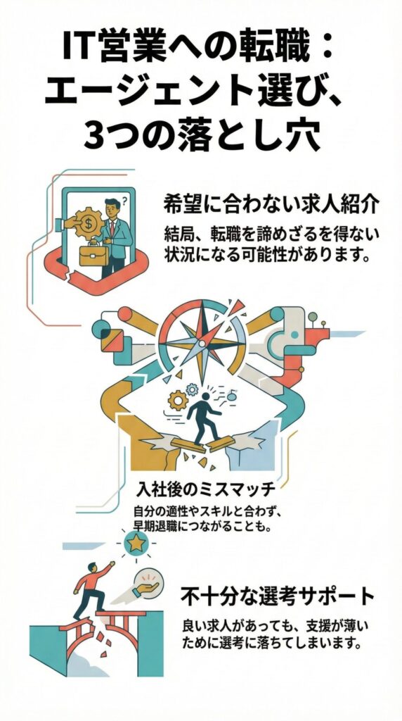 IT営業への転職における転職エージェント選びの落とし穴